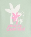 Tee-shirt manches courtes à motif fille